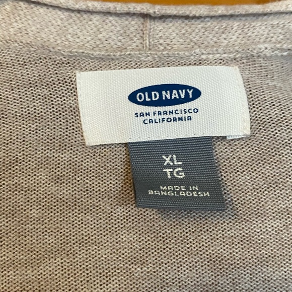 Tan open front duster cardigan - Picture 2 of 2